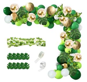 Vert or feuille de palmier lierre dinosaure fête d'anniversaire bébé douche Jungle Animal thème fête tropicale - Product Image 2