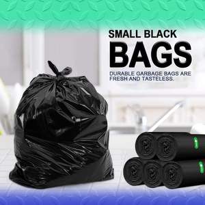 Petits sacs poubelle de salle de bain 3 gallons/10 litres, 100 sacs de panier à déchets en plastique, petits sacs à ordures noirs - Product Image 4