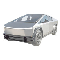 Pour 2023-2025 Cybertruck tout-terrain pare-chocs avant en acier robuste avec support de treuil et plaque de protection