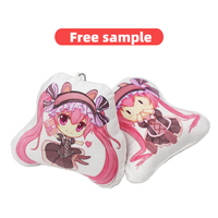 Porte-clés en tissu personnalisés en gros, mini-dakimakura anime, figurines miniatures