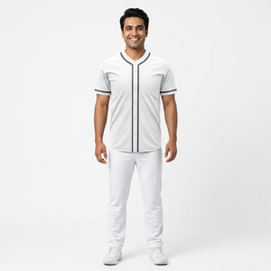 Customized High Quality Baseball Jersey for Youth Quick Drying Deodorant Breathable Recyclable Polyester Mesh Fabric Youth - Product Image 1