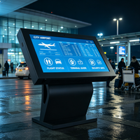 Écran LCD extérieur haute luminosité Ik10 de 55 pouces, totem numérique, IP65, étanche, anti-UV, pour station-service extérieure