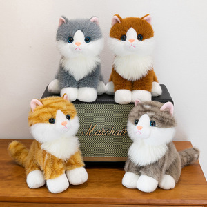 Adorabile Peluche a Forma di Gattino Simulato Super Morbido Giocattolo Confortante per Bambini Imbottito in Cotone PP e Velluto - Product Image 4