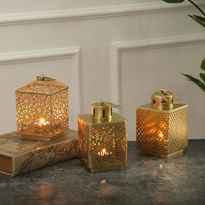 Lanterne suspendue vintage en forme de cage à oiseaux, IP65, pour décoration extérieure, porte-bougie chauffe-plat pour Noël, fêtes féeriques et mariages - Product Image 4