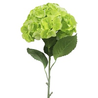 Bunga Hydrangea Sentuhan Nyata, Bunga Sutra Ultra-Realistis untuk Buket Pernikahan Mewah & Dekorasi Tengah Meja Hotel Hydrangea Hijau Apel