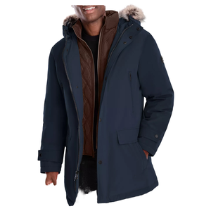 Chaquetas Parka de Lona para Hombre de Alta Calidad, con Capucha, Gruesas, Cálidas, Largas, Desmontables, Reversibles, Resistentes al Viento, Transpirables, para Nieve - Product Image 1