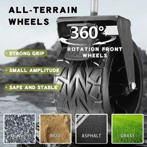 Inklapbare aanhangwagen 180L opvouwbare transportwagen 600D Oxford-stof terreinwielen 400lbs buitengebruik kamperen tuin strand - Product Image 4