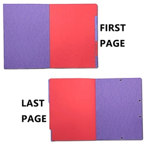 2024 nhà máy lehui Chất lượng cao các tông Divider thư mục tập tin đàn hồi ban nhạc-Bảo đảm chỉ số giấy các loại màu sắc bền nộp hồ sơ - Product Image 5