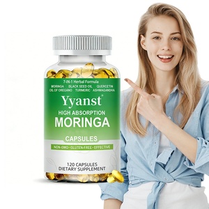 Gélules de Moringa de haute qualité à marque privée : Renforce l'immunité, apporte de l'énergie, favorise la détoxification et soutient la santé des articulations - Product Image 1