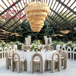 Banquet Hall Fer Métal Cadre Velours Coussin En Gros Restaurant Salle À Manger Chaises - Product Image 1