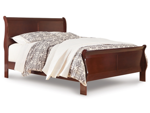 Juego de Dormitorio Tradicional Queen, Cama Estilo Trineo con 2 Mesitas de Noche, Acabado Cálido y Elegante, Herrajes en Bronce Antiguo, Ideal para Espacios Pequeños - Product Image 3