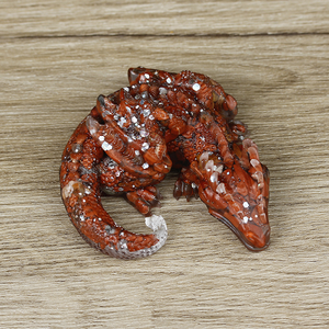 คริสตัลธรรมชาติขนาด10ซม. ประติมากรรมเรซิ่นสัตว์<span class=keywords><strong>การ์ตูน</strong></span>มังกรสำหรับตกแต่งรูปปั้นงานฝีมือ - Product Image 5