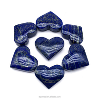 Hochwertige Natürliche Kristall-Lapis 4-5cm Herzen Polierte Kristall-Edelsteine Blaue Lapislazuli-Herzen zur Heimdekoration