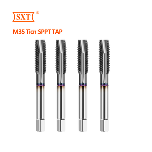 <span class=keywords><strong>Taraud</strong></span> à pointe spirale, tolérance H2, acier rapide, revêtement TICN, tige ronde avec extrémité carrée, tarauds métriques pour taraudage - Product Image 1