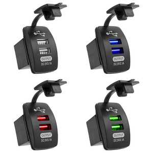 <span class=keywords><strong>Cargador</strong></span> Universal para coche, 5V, 3,1a, impermeable, puertos USB duales, adaptador automático, <span class=keywords><strong>cargador</strong></span> de teléfono a prueba de polvo para Iphone, <span class=keywords><strong>Xiaomi</strong></span>, Redmi, Samsung - Product Image 1