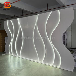 Telón de Fondo de Escenario LED de Acrílico Blanco para Decoración de Recepciones de Bodas en Hoteles de Lujo, Gran Venta - Product Image 4