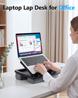 Oatsbas Bureau multifonctionnel pour ordinateur portable avec boîte de rangement, station de travail compatible ordinateur portable/livre pour une utilisation multi-scénarios (lit, voiture, canapé)