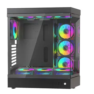 가장 인기있는 컴퓨터 케이스 M-ATX PC 케이스 최신 멋진 PC 게이머 케이스 게임 계산 데스크톱 Atx/M-ATX/ITX