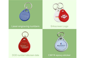 Gần tùy chỉnh kiểm soát truy cập <span class=keywords><strong>ABS</strong></span> nhựa không thấm nước thụ động 125Khz RFID tk4100 keyfob - Product Image 5