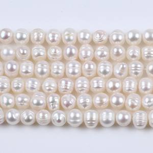 Promotion en gros : Boutons en perles d'eau douce de 7-8 mm, semi-finis, à perforer, pour accessoires de bricolage (colliers, bracelets, vêtements) - Product Image 3