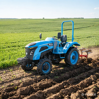 Tracteur à roues Zhongnong Boding 704 de haute qualité, 70 CV, 4 roues motrices, avec pompe à moteur, boîte de vitesses 12F+12R, pour labour et rotavation agricoles