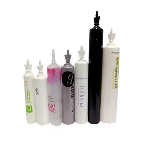 Tubo de plástico para cosméticos, tubo de muestra de plástico vacío, embalaje de prueba para crema de loción