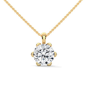 จี้เพชรทองคำที่เพาะเลี้ยงในห้องปฏิบัติการ ดีไซน์อย่างประณีตเพื่อความเปล่งประกายที่คงทน ความสง่างามในทุกๆ วัน และการสวมใส่แบบเลเยอร์อย่างมีสไตล์ - Product Image 6