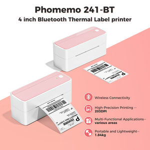 Stampante Phomemo PM241BT etichetta di spedizione e USB collegare telefono e Computer 4*6 produttore di etichette di alta qualità stampante termica - Product Image 4