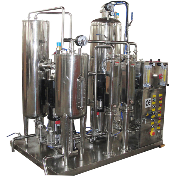 Automatic Carbonated Drink CO2 Mixer Carboned Beverage Mixing Machine Carbonator Food Beverage Factory 1.5 KW 1000-1500 Kg/h