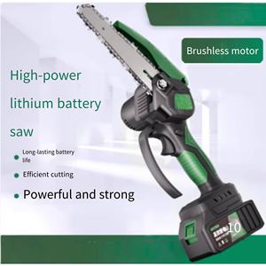 Tronçonneuse à batterie industrielle de 8 pouces, à une main, 600W, pour la taille des arbres et la coupe du bois - Product Image 2