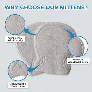 Newborn Protective Foot Covers Ultra Soft Medical Grade Terry Fabric Breathable Lightweight Anti Blue <b>Light</b> Blackout - Product Image 5
