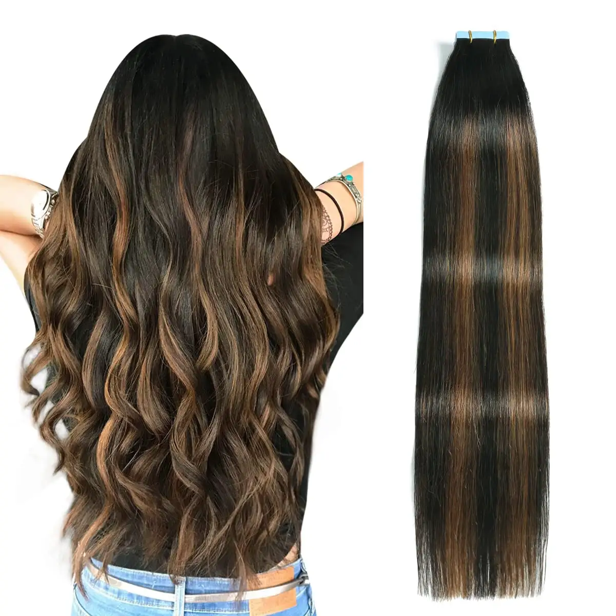 High quality 100% european hair double drawn invisible tape human hair extension Tape ins human Hair extensions