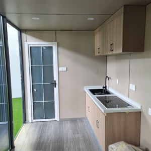 Cabina Prefabricada de Acero de Construcción Rápida y Móvil de 20 pies y 40 pies para Cafetería con Energía Solar, Tienda <span class=keywords><strong>Pop</strong></span> y Uso como Villa - Product Image 4