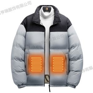 Men's <b>Heated</b> Puffer <b>Jacket</b> With <b>Electric</b> Warmth For Outdoor Use - Product Image 1