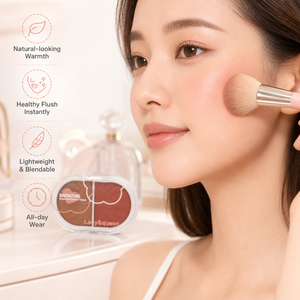 Polvo Facial de Doble <span class=keywords><strong>Color</strong></span>, Bronceador y Rubor, Acabado Sedoso, Producto de Belleza de Marca Privada, Directo de Fábrica - Product Image 6