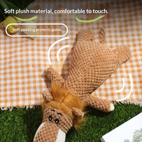 Jouets interactifs pour chiens en peluche avec son couineur, modèle animal de dessin animé mignon, utilisation quotidienne, coton PP et polyester