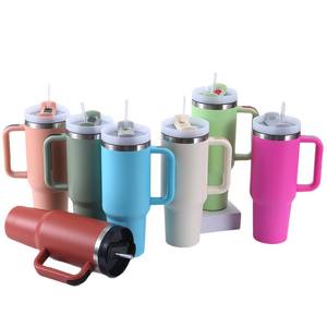<span class=keywords><strong>Tasse</strong></span> de voiture en acier inoxydable de grande capacité transfrontalière <span class=keywords><strong>Tasse</strong></span> de paille à poignée isolée sous vide de deuxième génération pour les cadeaux d'affaires - Product Image 1