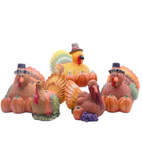 Ornement de citrouille en résine pour Thanksgiving, décoration de pot de fleurs de bureau