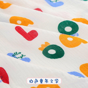 Tessuto stampato in puro <span class=keywords><strong>cotone</strong></span> doppio tessuto di garza crespa increspato <span class=keywords><strong>seersucker</strong></span> per vestiti per bambini - Product Image 5