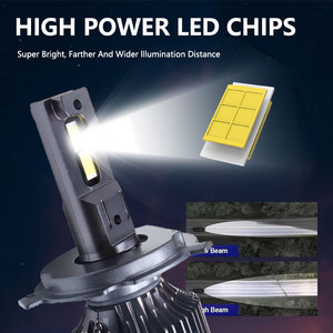 Мощная светодиодная фара <span class=keywords><strong>H4</strong></span> 200 Вт для автомобиля, универсальная система освещения, новая, 24 В, алюминиевая, белый свет, форма лампы <span class=keywords><strong>H4</strong></span>, 5000 лм, 6500K - Product Image 3