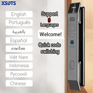 Serrure de porte intelligente 3D XSDTS DF14XF85 avec interphone vidéo WiFi et contrôle à distance, compatible avec l'application Tuya, système d'alarme de sécurité domestique - Product Image 5