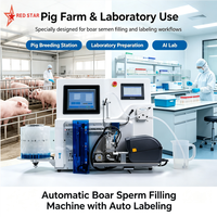 Machine de remplissage automatique de sperme de sanglier de haute qualité et de grande précision avec étiquetage automatique pour laboratoire et ferme RS-QS400-800