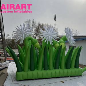 Cerca Inflable con Diseño de Flores para Campamentos de Primavera, <span class=keywords><strong>Cadena</strong></span> de Plantas Inflables para Decoración de Exteriores, Parques y Plazas Comerciales - Product Image 6