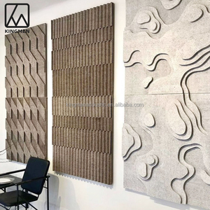 Paneles de Pared KINGMAN de PET 3D de Alta Densidad Paneles Acústicos de Poliéster con Absorción de Sonido para Uso en Oficina Almacén Exterior y Dormitorio - Product Image 1