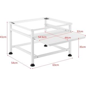 Base en acier de conception la plus récente pour machine à laver et sèche-linge en métal étagère extensible support antidérapant Source d'alimentation manuelle - Product Image 4