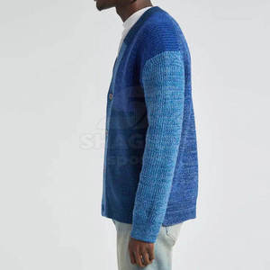 Custom Knit <b>Sweater</b> Men Cotton <b>Cardigan</b> V Neck Winter Men's Front Button Acid Wash Knitted <b>Cardigan</b> <b>Sweater</b> for Men - Product Image 3