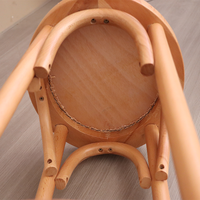 MULIGNA Prix de gros Tabouret de bar scandinave d'extérieur en bois courbé et rotin, style bistrot, pour mariage