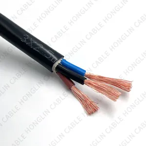 Factory wholesale high quality electrical cable 60227 iec 52 rvv 2*0.75mm cable de alimentacion flexible household