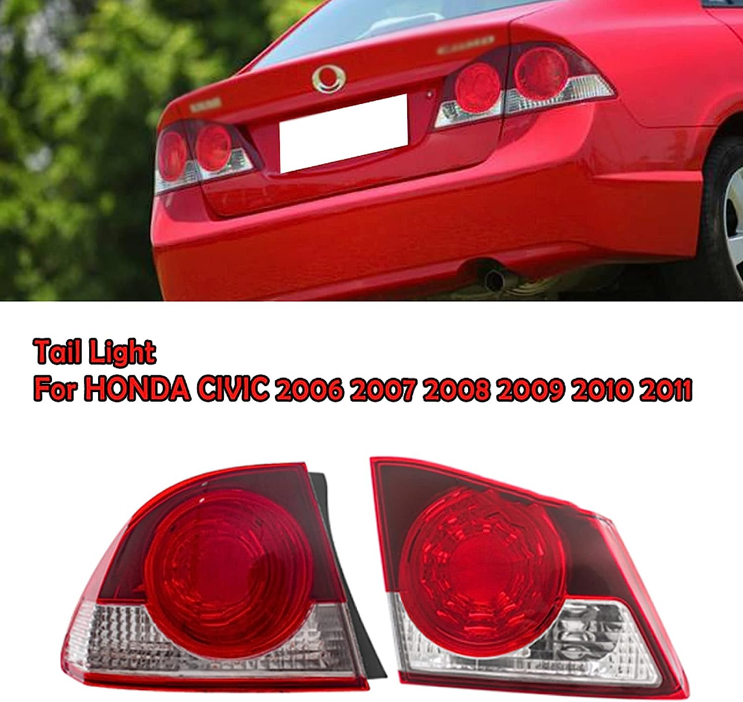Honda Civic JDM 2006-2008 Taillamp Assembly - Reliable Light