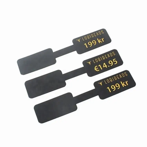 Etichette Personalizzate con Stampa in Lamina Dorata, Logo e Nome, Cartellini Pieghevoli in PVC Morbido per <span class=keywords><strong>Gioielli</strong></span> - Product Image 3